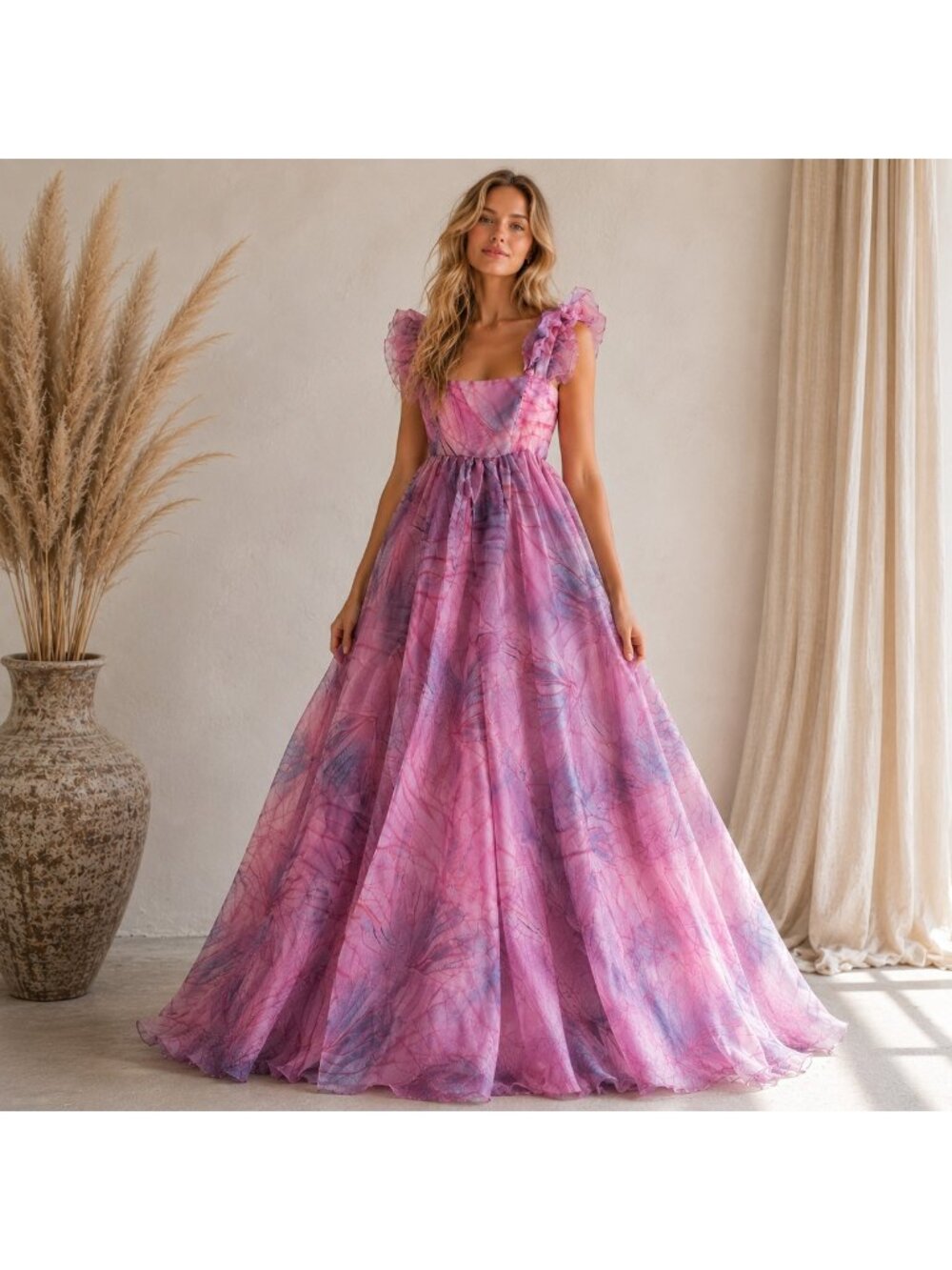 Selkie Purple Lavender Organza Ball Gown XS